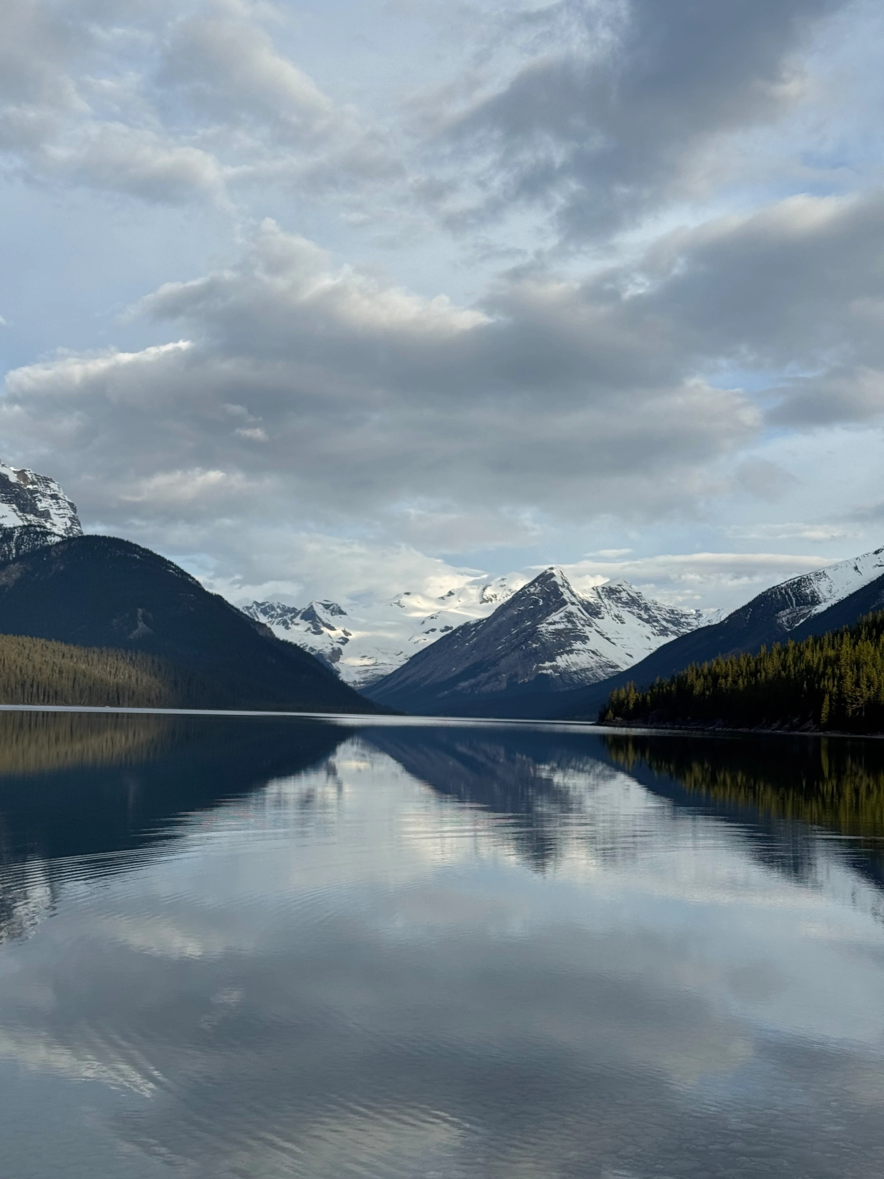 Distant Serenity Mountains with glaciers