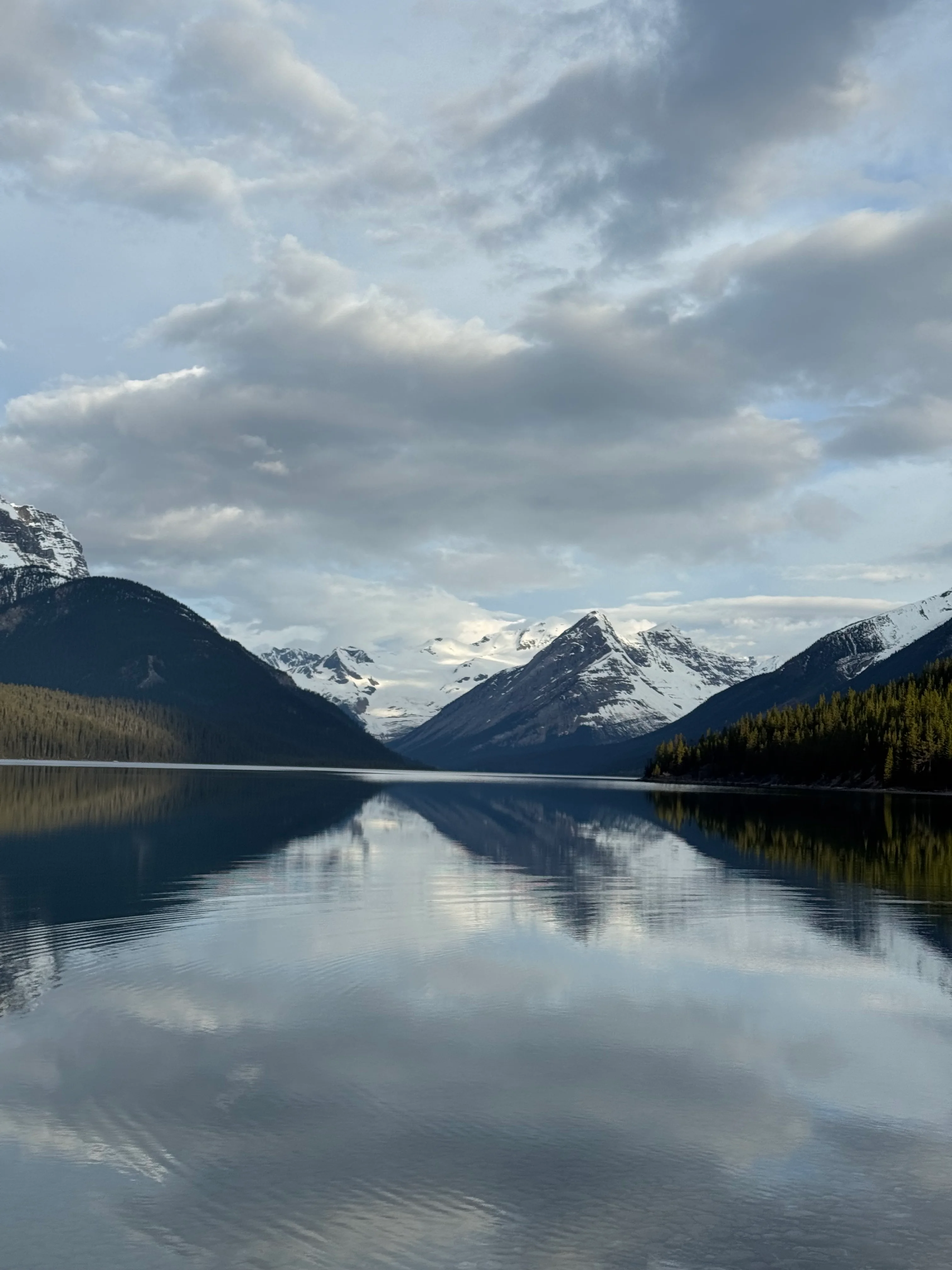 Distant Serenity Mountains with glaciers