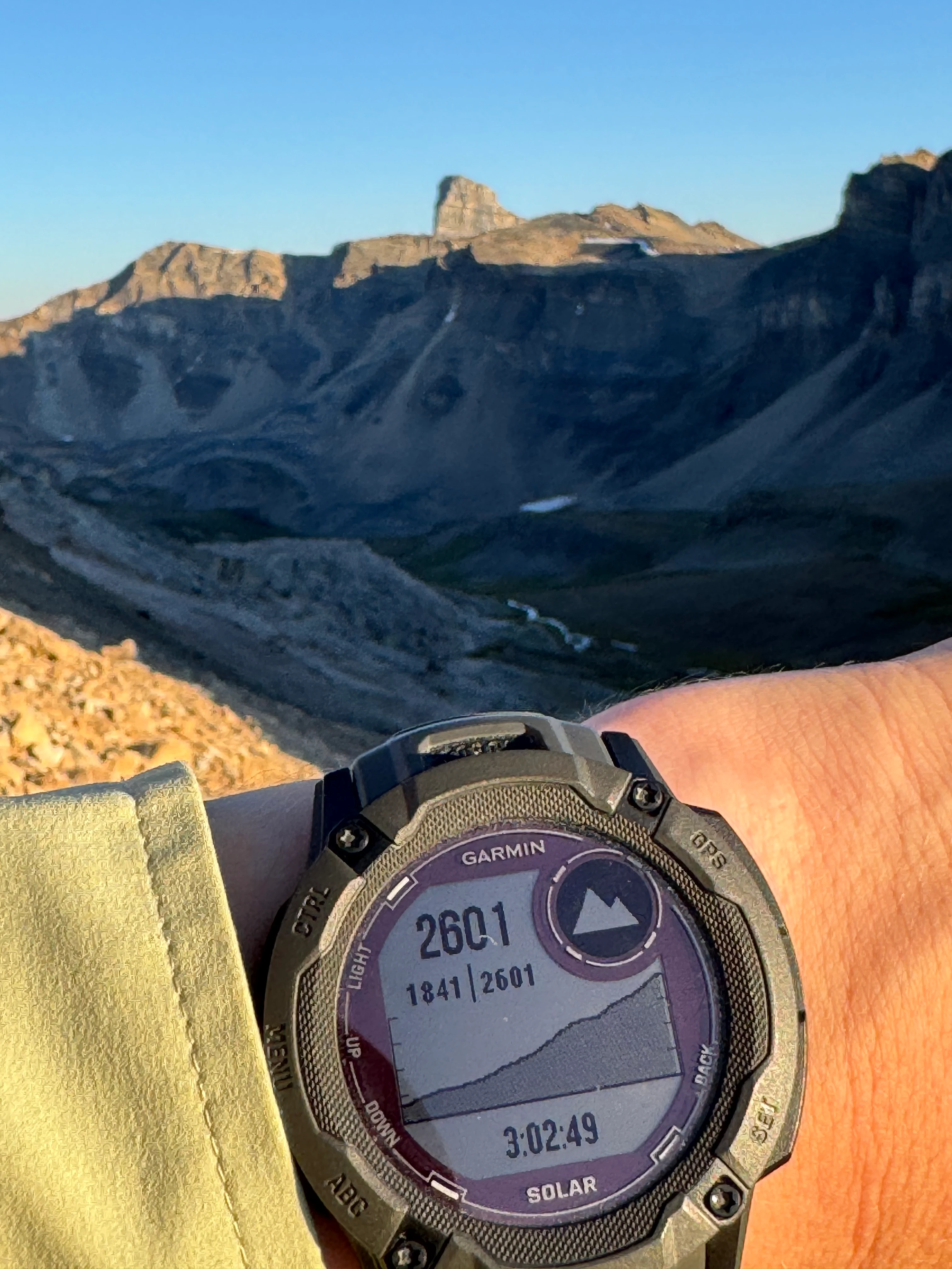 Elevation marker at 2601 m