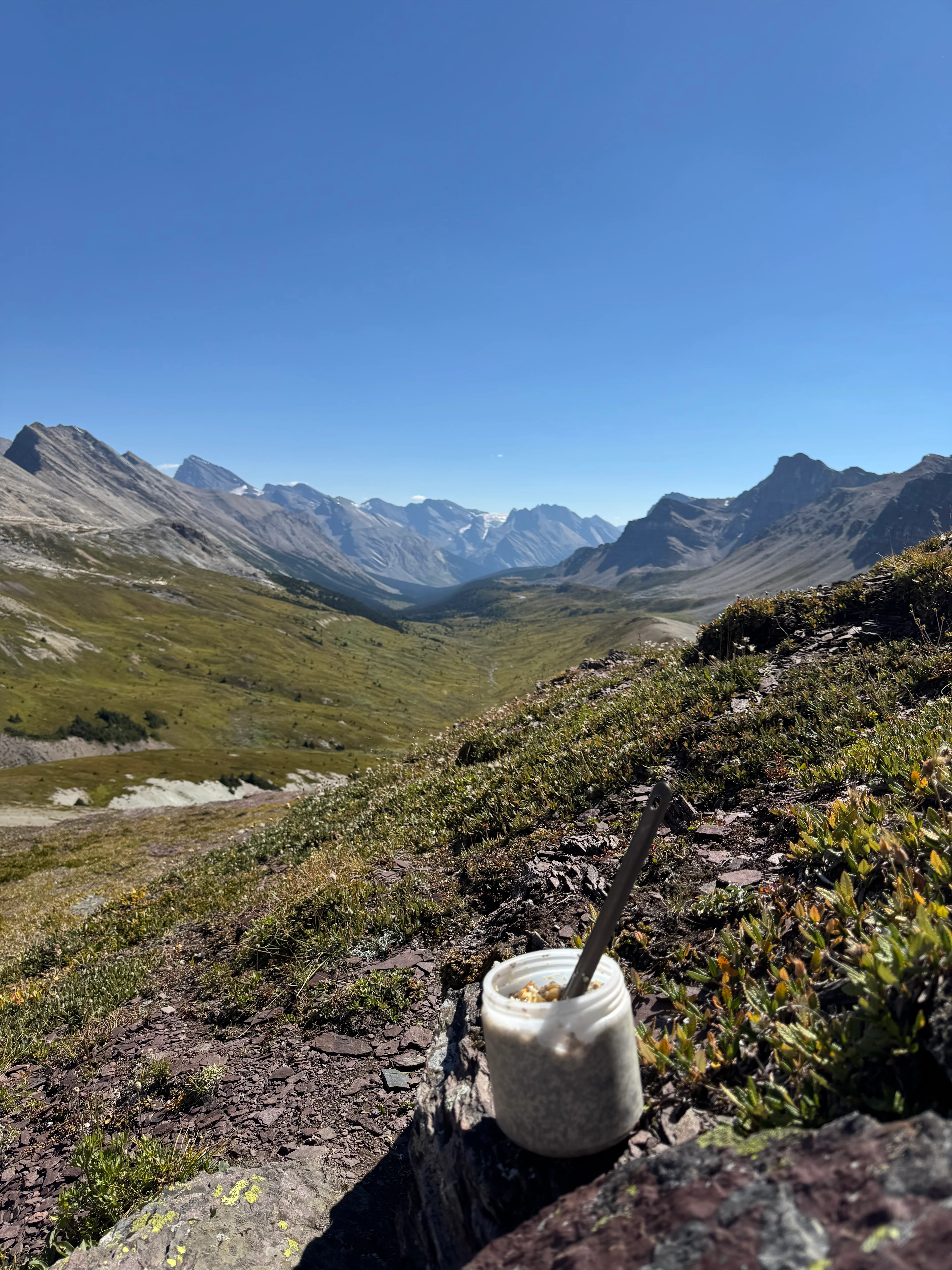 Lunch on Pipestone Pass