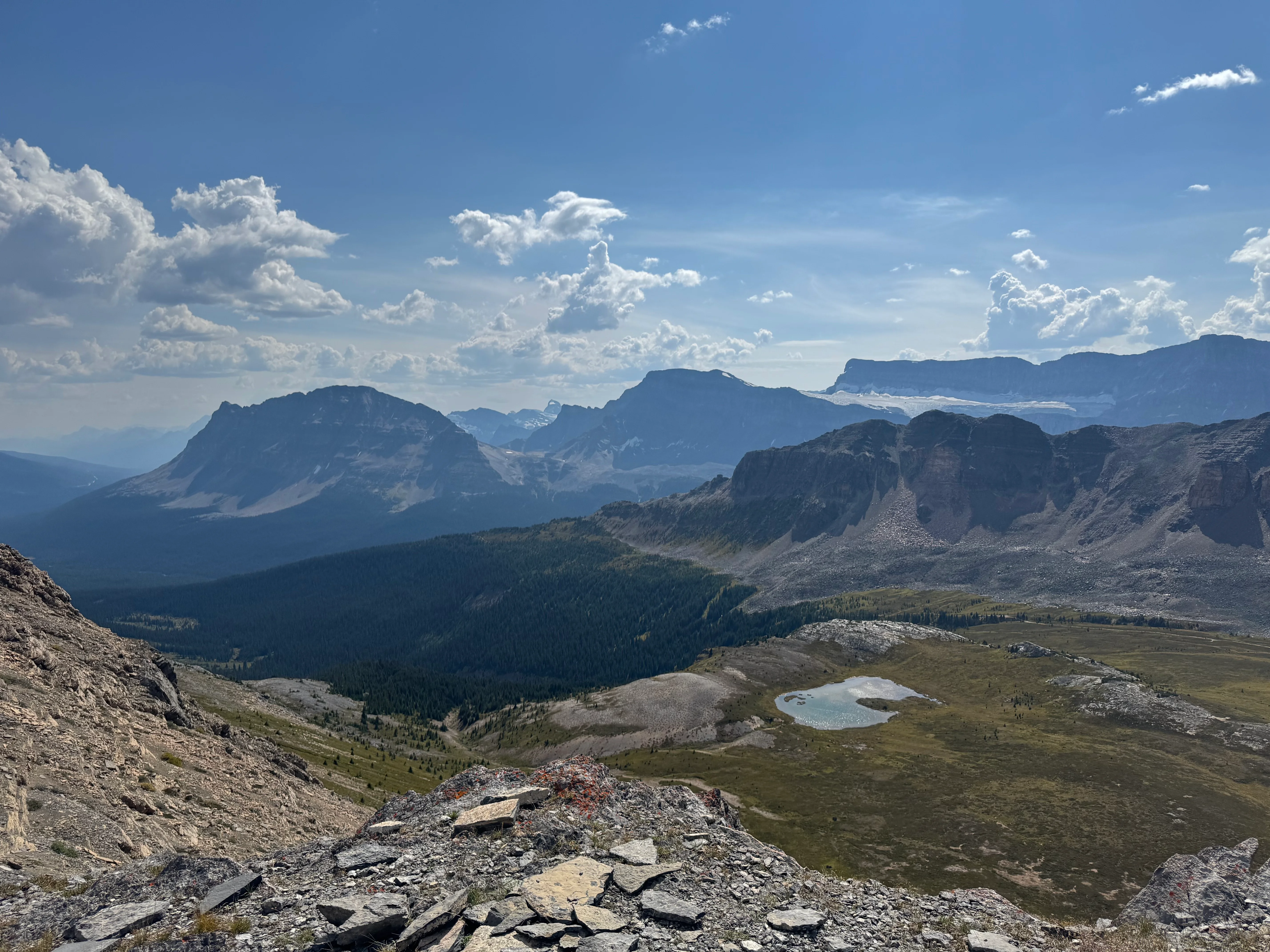 Banff National Park panorama from Helen Lake Ridge